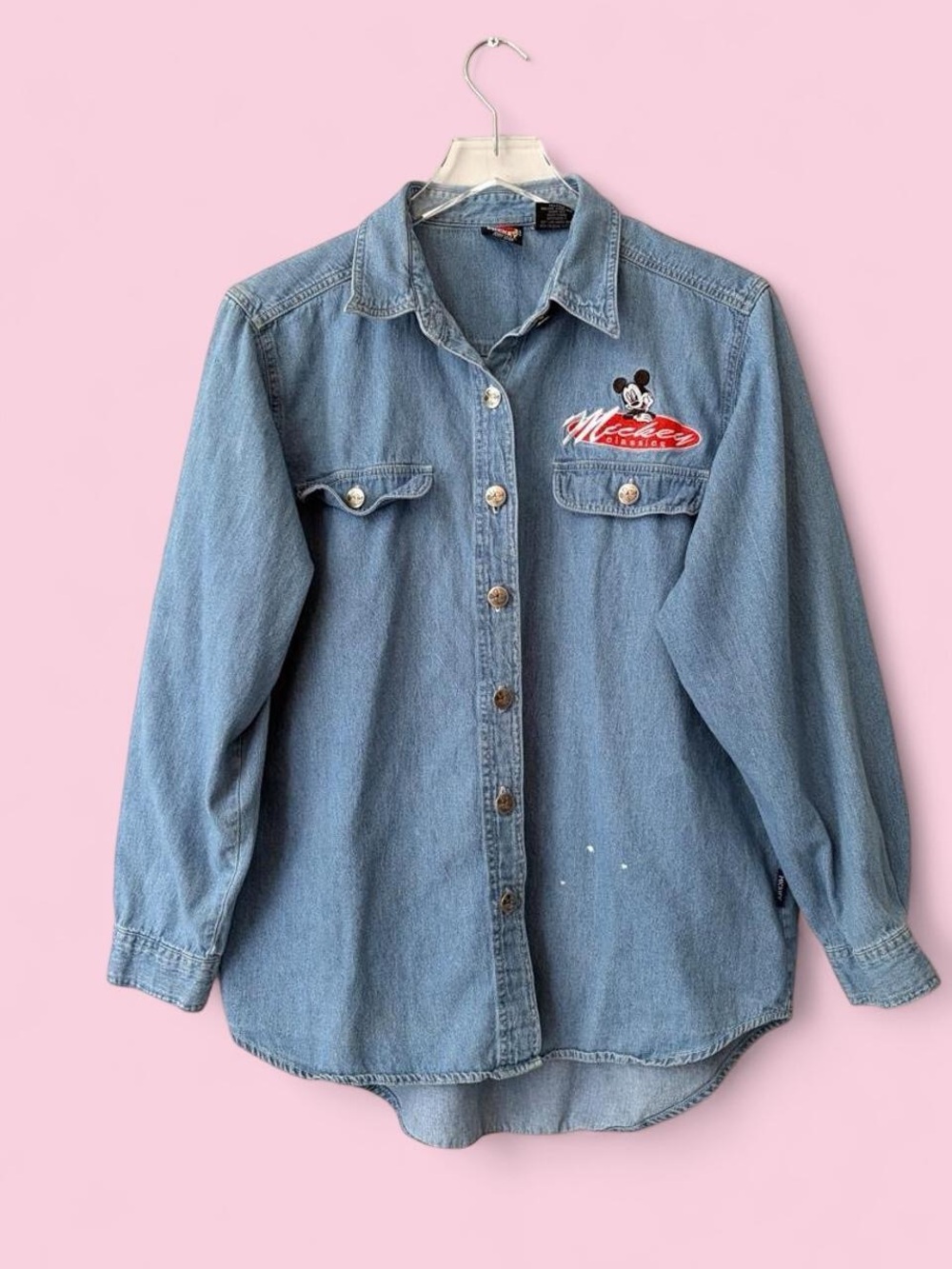 Jerry Leigh Mickey Classics Denim Buttonup Shirt